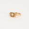 Bague 53.5 Bague art déco en or rose d'un diamant taille ancienne 58 Facettes