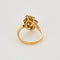 Bague 56 Bague or jaune, rubis et diamants 58 Facettes PAL32242