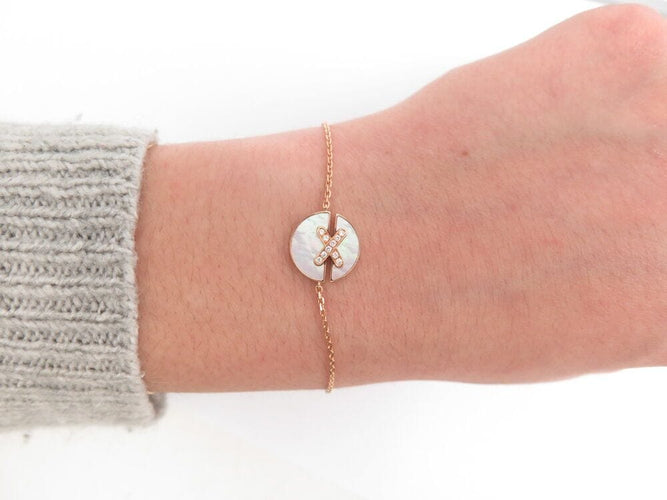 Bracelet bracelet CHAUMET jeux de liens harmony 084231 diamants or rose 18k 58 Facettes 266355