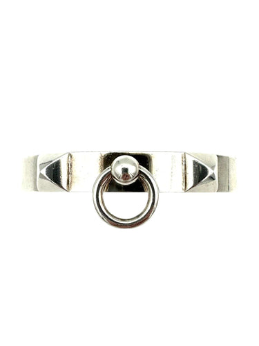 Collier HERMES. Collection "Collier de chien", bracelet argent 925/00 58 Facettes