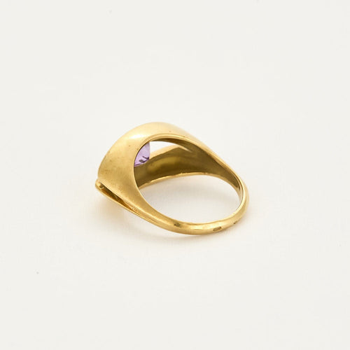 Bague 54,5 Bague en or jaune et améthyste 58 Facettes SOI3467X3