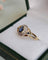 Bague 53 Bague en Or jaune, Or blanc et Saphirs 58 Facettes 649