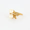 Bague 59 Bague or jaune, perles et diamants 58 Facettes BG3