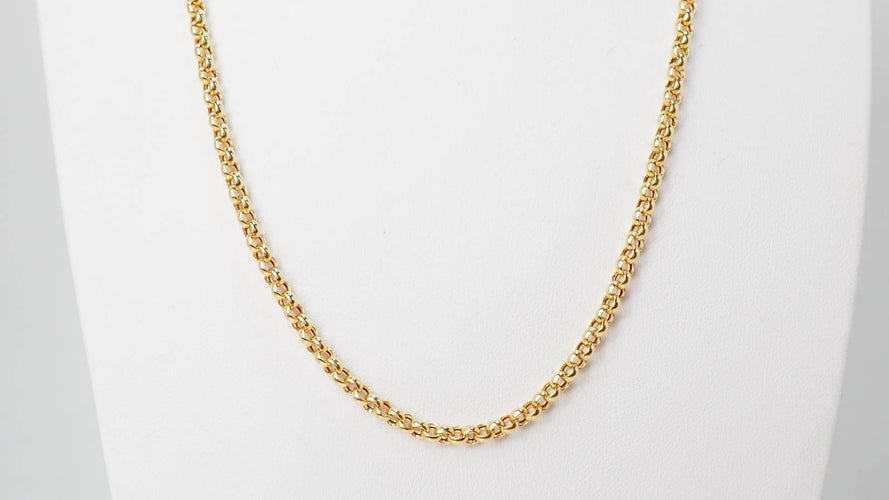 Collier Collier maille jaseron en or jaune 58 Facettes VLFR6343