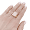 Bague 61 Bague chevalière or jaune, diamants. 58 Facettes 34448