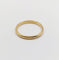 Bague 58.5 Bague jonc Alliance antique or jaune 18k stacker (circa 1929) 58 Facettes A06008