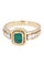 Bague émeraude et diamants 58 Facettes 095411