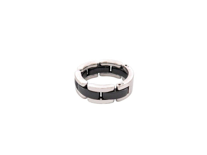 Bague 52 bague CHANEL ultra j2636 t52 en or blanc 18k & ceramique noire black 58 Facettes 267075