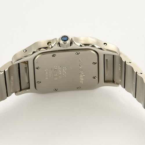 Montre Montre Cartier Santos Galbée Phase de Lune Grand Modèle Or Jaune 18K et Acier 58 Facettes