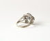 Bague 54 Bague ancienne or blanc saphir et diamants anciens 58 Facettes