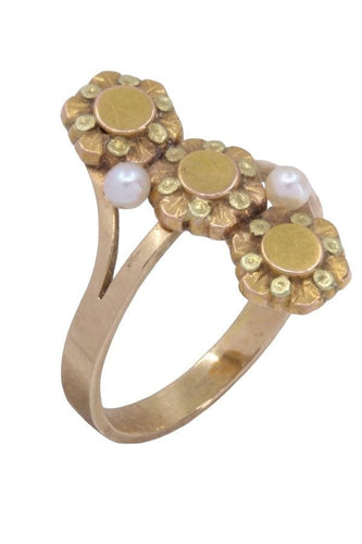 Bague 56 BAGUE PERLES NAPOLÉON III 58 Facettes 087411