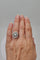 Bague 56 Bague marguerite en or blanc avec diamants 58 Facettes