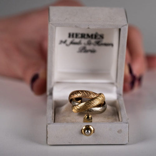 Bague 52 HERMÈS - Bague - en 3 ors 58 Facettes