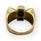 Bague 56 Bague Tank Noeud pierre noire 58 Facettes 149053059