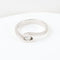 Bague 52 Bague solitaire en or blanc 18 carats et diamant de 0,16 carat. 58 Facettes 129605G