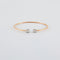 Bracelet Bracelet Jonc or rose diamants 58 Facettes