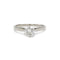 Bague 51 Solitaire or blanc platine diamant 58 Facettes 240375R