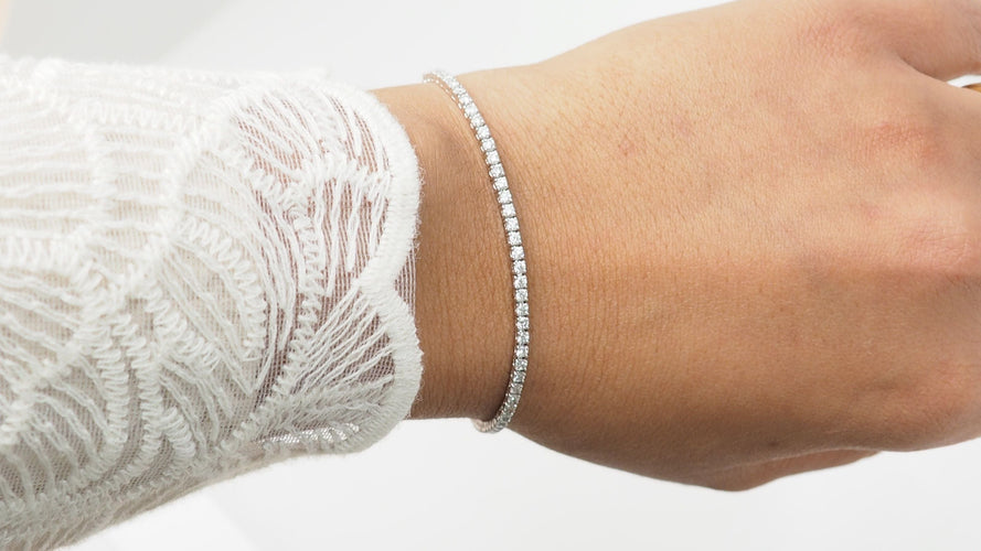 Bracelet Bracelet rivière en or gris et diamants 2,04cts 58 Facettes 31633