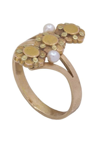 Bague 56 BAGUE PERLES NAPOLÉON III 58 Facettes 087411