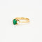 Bague Bague trilogie émeraude diamants or jaune 58 Facettes