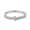 Bague 48.5 Bague Demi alliance Platine Diamant 58 Facettes 3705723CN