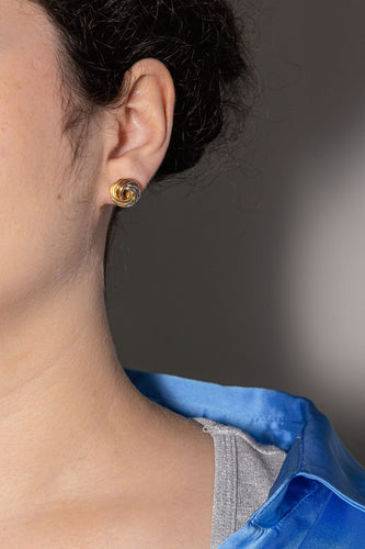 Boucles d'oreilles Cartier Boucles d'oreilles Puces Trinity Or jaune, Or blanc, Or rose 58 Facettes 4343882CN
