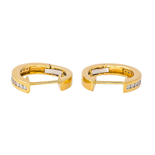 Boucles d'oreilles Boucles d'oreilles Créoles Or jaune Diamant 58 Facettes 4402305CN