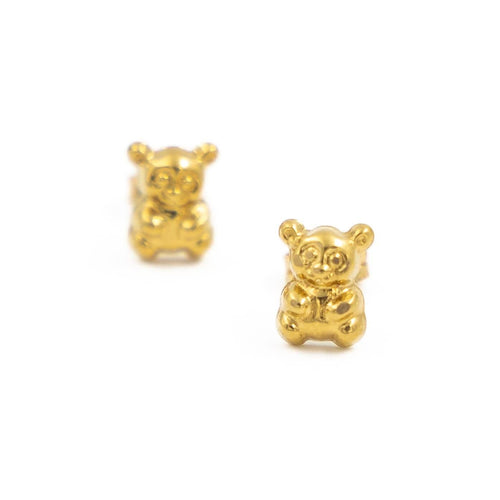 Boucles d'oreilles Boucles d'oreilles Ourson Or jaune 58 Facettes 2218724CN
