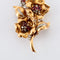 Broche Broche Bouquet de Fleurs Rubis Diamants 58 Facettes