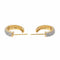 Boucles d'oreilles Boucles d'oreilles Demi créoles Or jaune, Or blanc Diamant 58 Facettes 3855444CN