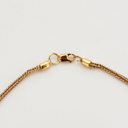 Collier Chaine or rose maille palmier 58 Facettes LP310/8
