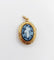 Pendentif Pendentif porte photo souvenir antique or jaune 18k plaques noires, croix et étoiles (circa 1900) 58 Facettes A06198