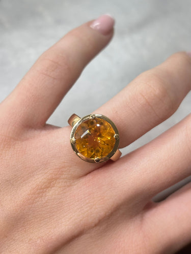 Bague Bague Poiray modèle Filles or jaune et citrine 58 Facettes 1281
