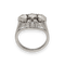 Bague 54 Bague en or gris 18K avec 2,50 ct de diamants taille ancienne – Vers 1950 – Taille 54 58 Facettes