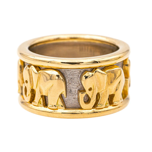 Bague 55 Cartier Bague Eléphant  Or jaune, Or blanc 58 Facettes 4270198RV