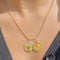 Pendentif Médaille en or jaune, perles fines - Emile Dropsy 58 Facettes