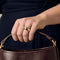 Bague 53 Bague jonc en or jaune et diamants 58 Facettes GU265