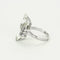 Bague 47 Bague or blanc, aigue marine et diamants 58 Facettes GU176