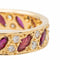 Bague 57 Bague Or jaune Grenat, Diamant 58 Facettes 2687555CN