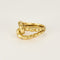 Bague 51,5 Bague en or jaune ciselée 58 Facettes LAN1450X3