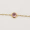 Collier Sautoir en or jaune, tourmalines vertes et roses 58 Facettes NAR0852