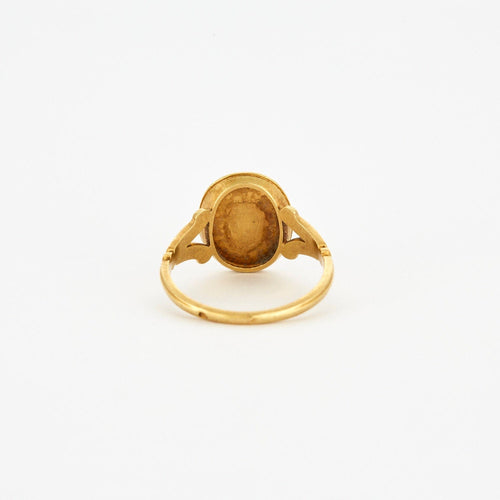 Bague 56 AUGIS-Bague ancienne diamants rubis or jaune 58 Facettes
