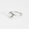 Bague 56 Solitaire or blanc et diamant 58 Facettes GU101
