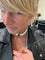 Collier Collier ras de cou or jaune et blanc - Perles de culture baroque 58 Facettes 1.0000711/2