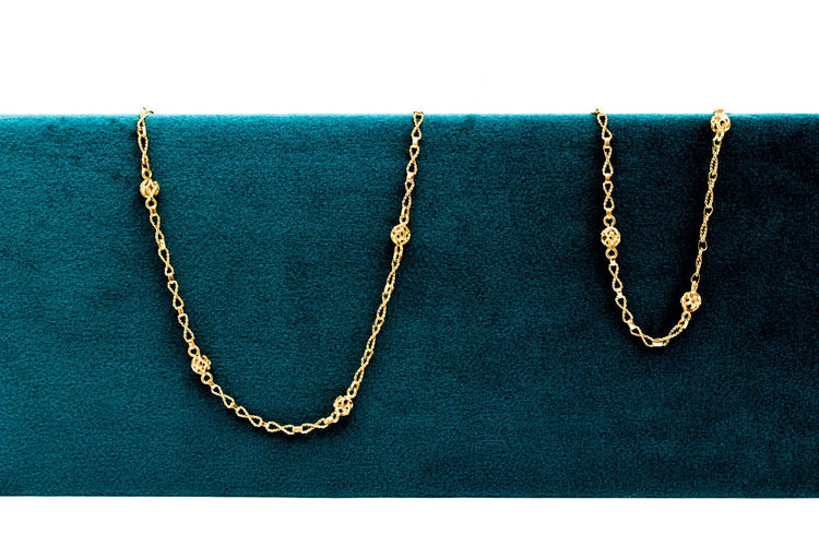 Collier Long collier or jaune 58 Facettes 250027