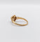 Bague 48.5 Bague marguerite antique or rose 18k perle et diamants taille roses (circa 1900) 58 Facettes A06176