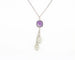 Collier Collier en or blanc avec améthyste 58 Facettes 6581