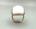 Bague 60 CHIMENTO. Bague en or rose, agate blanche et diamants 58 Facettes