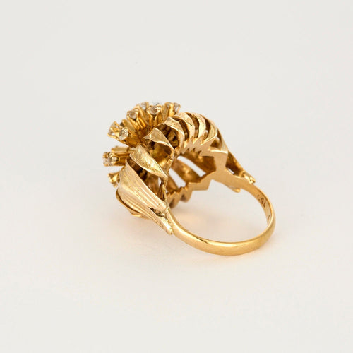 bague Bague Dôme Or Rose 58 Facettes