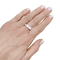 Bague 58 Alliance Louis Vuitton, or blanc 58 Facettes 34392